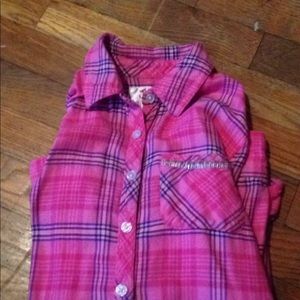 Pink flannel top